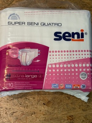 Seni Windelhosen Super Quatro 9 Tropfen XL (130-170 cm) 6 Packungen zu je 10 St