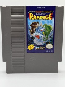 Rampage (Nintendo Entertainment System, NES) Cartridge + Manual - Clean - Tested
