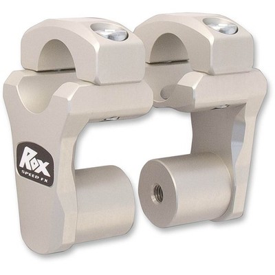 ROX Speed FX Clear Anodized Dual Sport 2'' Pivoting Handlebar Risers - 1R-P2PPA