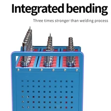 Rust-Resistant CNC Tool Trolley with Cushioned Holders - Ideal for Garages,