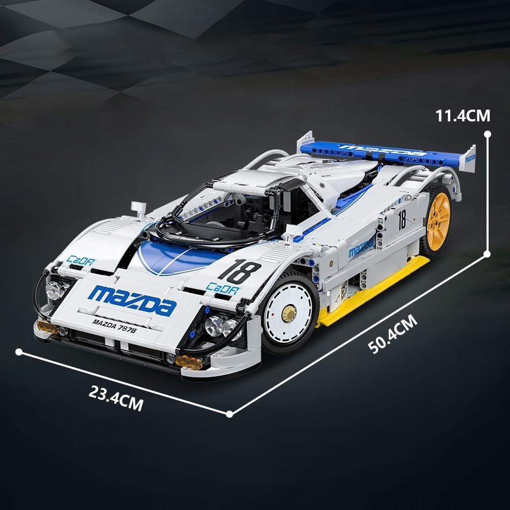 CaDA C63007W Mazda 787B Building Blocks 1:10 Racing Car 1797PCS