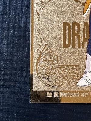 1998 Dragon Ball Z Vegeta Gold Foil Card #G2 Artbox FUNimation JPP