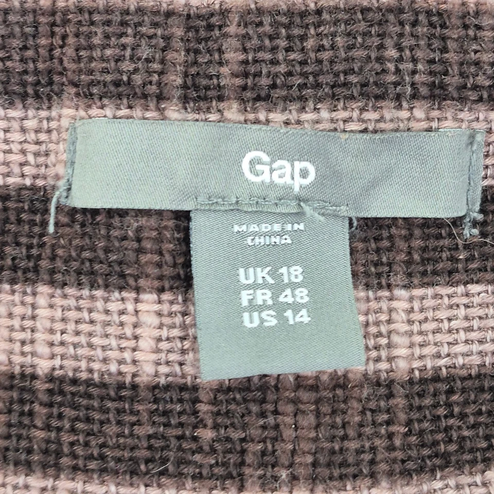 GAP Blazer Chaqueta 18 Multicolor Mujer Algodón Rayas Blazer - Imagen 4 de 4