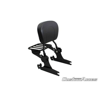 CUSTOM ACCES BACKREST LUXUS SOFTAIL FIT ON HARLEY D. SOFTAIL NIGHT TRAIN FXSTB 0