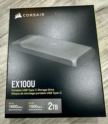 CORSAIR EX100U 2TB Portable USB -C 1600MB/sec read
