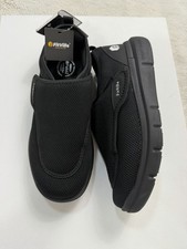 FitVille Mens Shoes Size 10. 5 W Black Easy Top Wings V2 Diabetic Shoes NEW