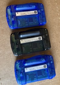 Wonder Swan 3 Console LOT Black/Blue Consoles Working with 4 Games Tested Bandai