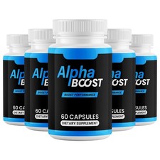 (5 Pack) Alpha Boost , Alpha Testo Booster for Men Boost Stamina &amp; Energy Levels
