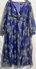 Giffniseti V Neck Long Sleeve Fit Flare Long Maxi Dress Size 4XL- 22/24
