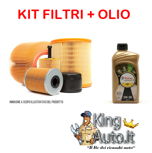 Kit Tagliando 4 Filtri per HYUNDAI Santa Fé I 2.0 CRDi Trazione integrale 107