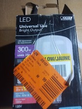 FEIT 300W Equivalent High Lumen Daylight 5000K HID Utility LED Light Bulb