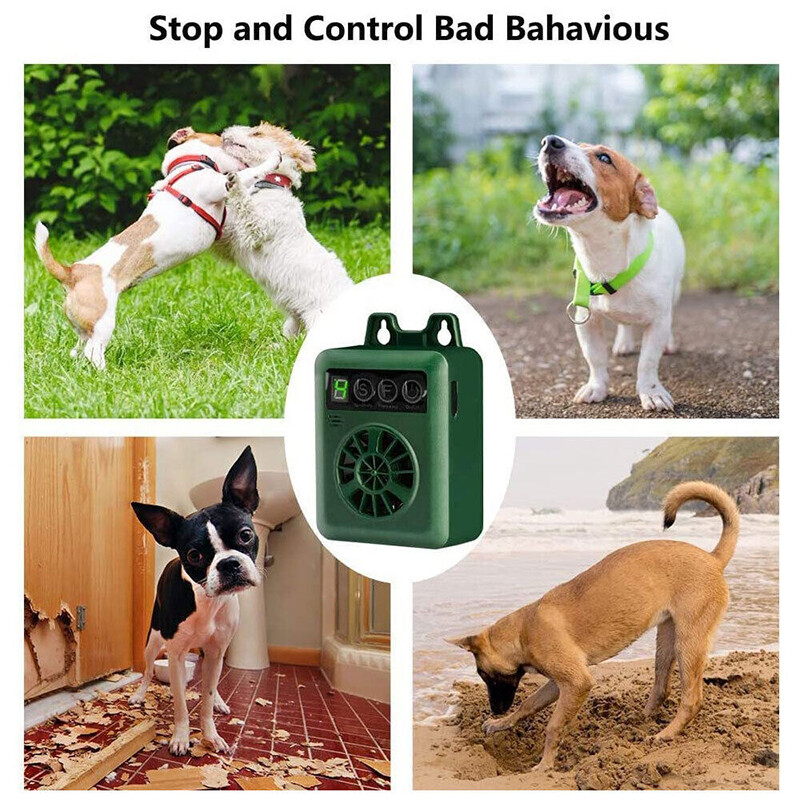 Outdoor Ultrasonic AntiBarking Device Dog Bark Control Sonic Silencer