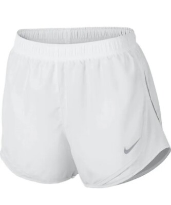 Nike Running Shorts Womens Dri Fit Inch Brief Lined White L NWT  831558-100