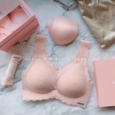 New Limited Edition PINK-Small. Kissy LACE Wireless and Seamless Bra Set