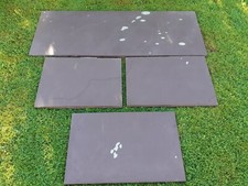 Welsh Polished Slate Slabs (Heather Blue) with natural green markings