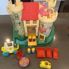 Vintage Fisher Price Little People Play Family Castle #993 PINK DRAGON Royalty