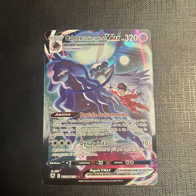 Pokémon Calyrex Geisterritter V MAX TG18/TG30 NM ITA Sternenglanz