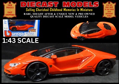 2016/17 LAMBORGHINI CENTENARIO NEU, BOXED 1:43 SCALE DIECAST COLLECTORS MODEL
