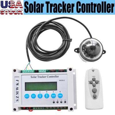 LCD DC12V 24V Dual Axis Solar Panel Tracking Electronic Solar Tracker Controller