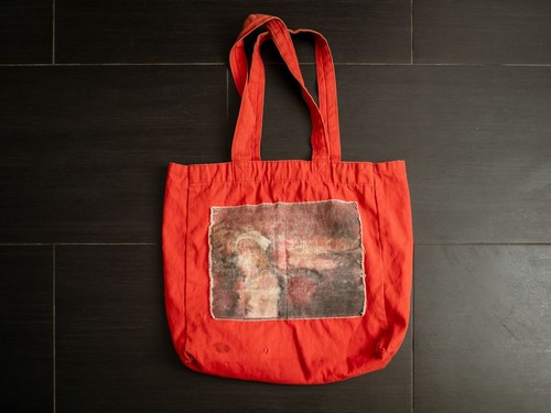 sonic youth tote used has stain & small hole