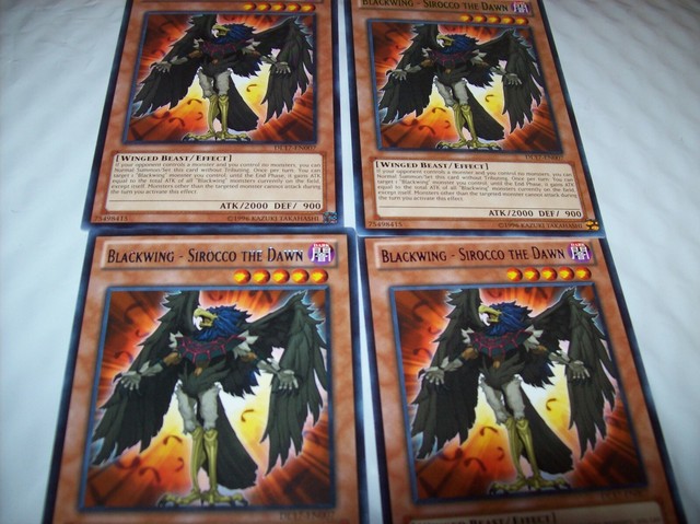 YuGiOh Blackwing Sirocco the Dawn DL17-EN007 4-card Set ...