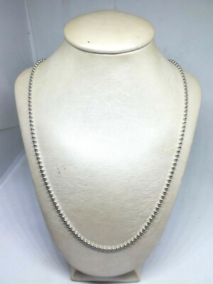SILBER HALSKETTE KUGELN KUGELN UNISEX RHODINIERT MM 2 CM 40 45 50 60 70 80 EXPLOIT