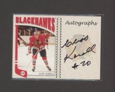 2004-05 ITG Franchises Update Autographs #CK Cliff Koroll       *21718