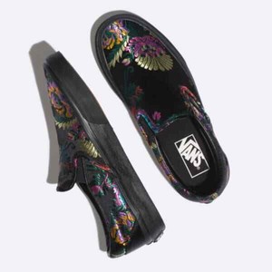 vans satin slip on