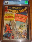 November 1964 Marvel Comics Amazing Spider-Man #18 1st Ned Leeds CGC 3.0