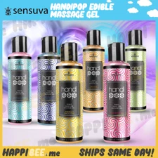 SENSUVA HANDIPOP Edible Warming Gel🍯Flavored Foreplay Massage Oil Lubricant