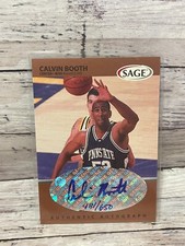 1999 SAGE Autographs Bronze #A6 Calvin Booth #'d/650