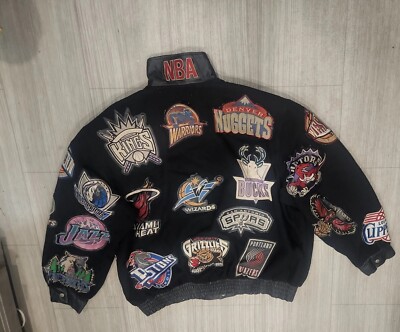 希少　JH Design スタジャンNBA JEFF HAMILTON JEFF HAMILTON NBA TEAM LOGO VEGAN LEATHER JACKET jh bulls