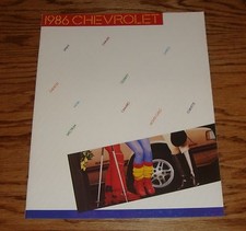 Original 1986 Chevrolet Full Line Sales Brochure Corvette Camaro Monte Carlo