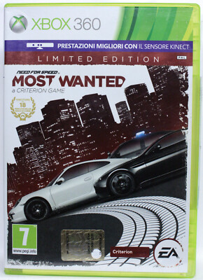 NEED FOR SPEED MOST WANTED LIMITED EDITION XBOX 360 GAME USED ITA FR1 87062