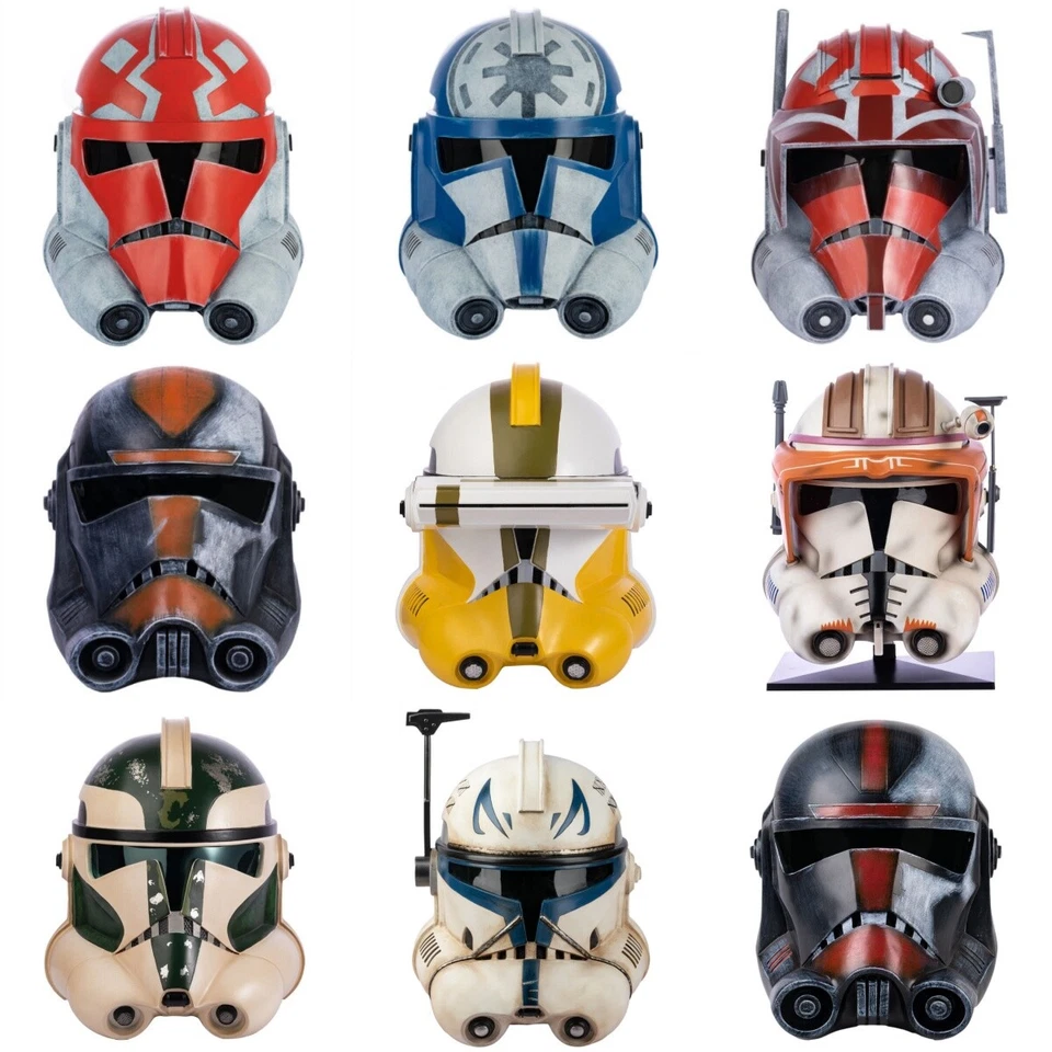 Xcoser Star Wars Casco Capitán Rex Comandante Cody Soldado Clon Juegos con disfraces Réplica Foto 2 de 4