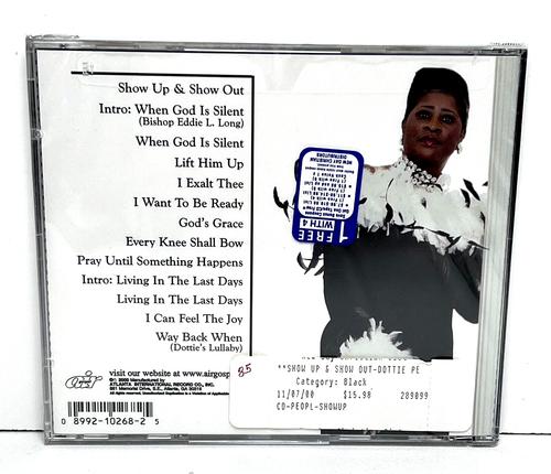 Dottie Peoples – Show Up & Show Out-CD Album Air Gospel Brand NEW Sealed - Picture 3 of 7