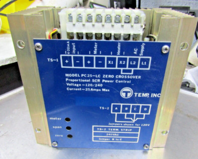   TEMP, INC SCR POWER CONTROL PC25-LC ZERO CROSSOVER 120/240 25 AMPS