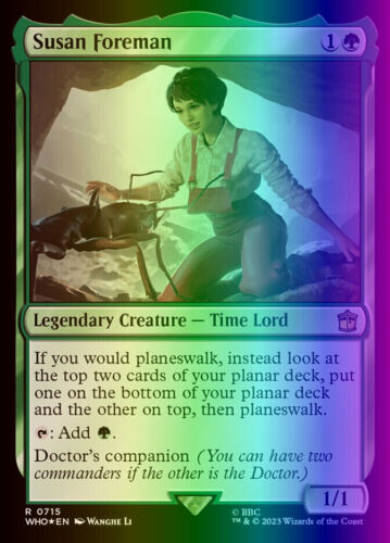 MTG Magic the Gathering Susan Foreman (715/1208) Doctor Who NM FOIL- SURGE - Picture 1 of 1