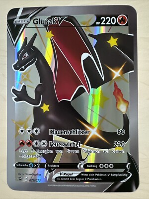 Große A5 Pokemon Jumbo XXL Oversize Karte: Glurak V. Perfektes Kindergeschenk