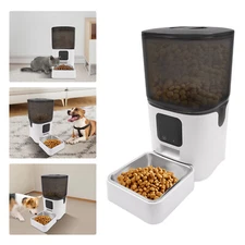 Smart Pet Feeder: 6L Auto Feed Dispenser for Dogs/Cats, Dual Power w/App Control