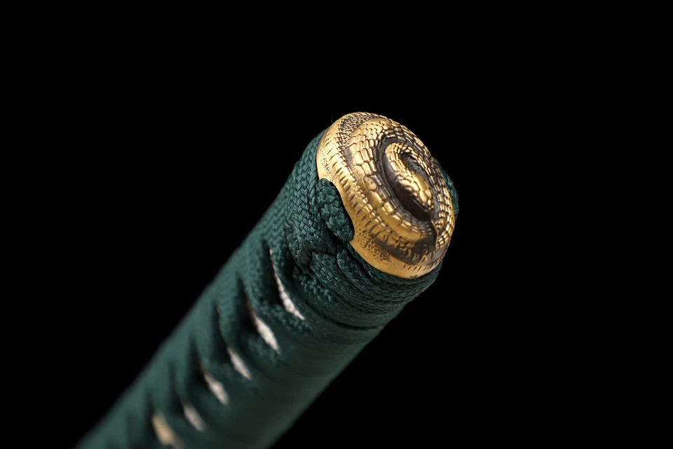 Японский самурай катана меч глины закаленный T10 стали накладной монтаж змея тема - Изображение 3 из 4