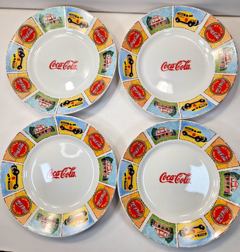 4 GOOD OLD DAYS COCA COLA LUNCH PLATES 9" GIBSON GOOD 'OL DAYS