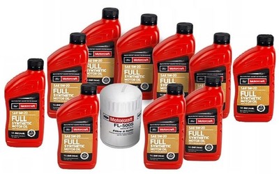 Motorcraft 5W20 FULL SYNTHETIC Ford Mustang V8 + filter FL500S 10x0.946L (9,46L)