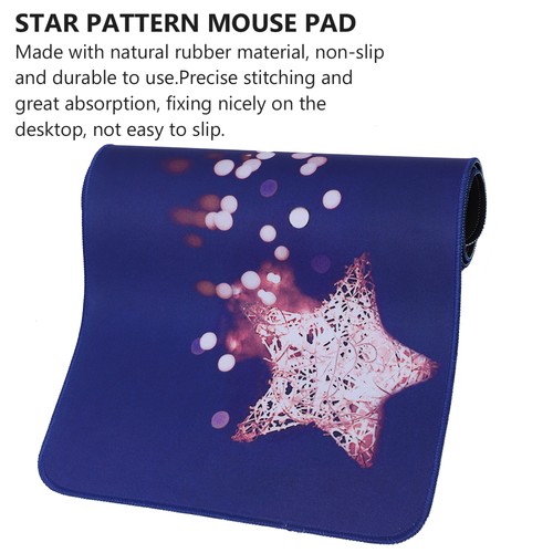 Star Pattern Mouse Pad Anti-skid Computer Desk Pad Computer Gaming Mouse Pad - 第 10/12 張圖片