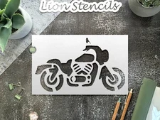 Motorcycle Motorbike Stencil for Custom Painting and Creative Projects - Sten…