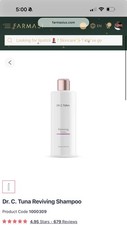 Farmasi Dr. C. Tuna Reviving Shampoo 225ml 7.6oz Hair Grow  Thickening