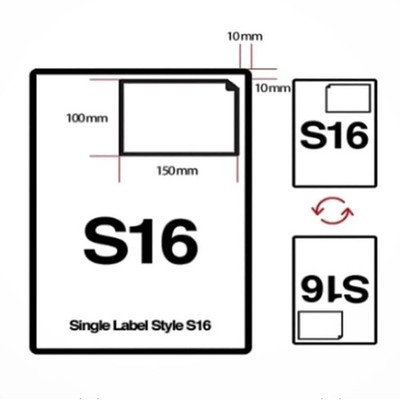 INTEGRIERTE ETIKETTENBLÄTTER 150 MM X 100 MM S16 ABZIEHBAR EVRI ROYAL MAIL QUALITÄT