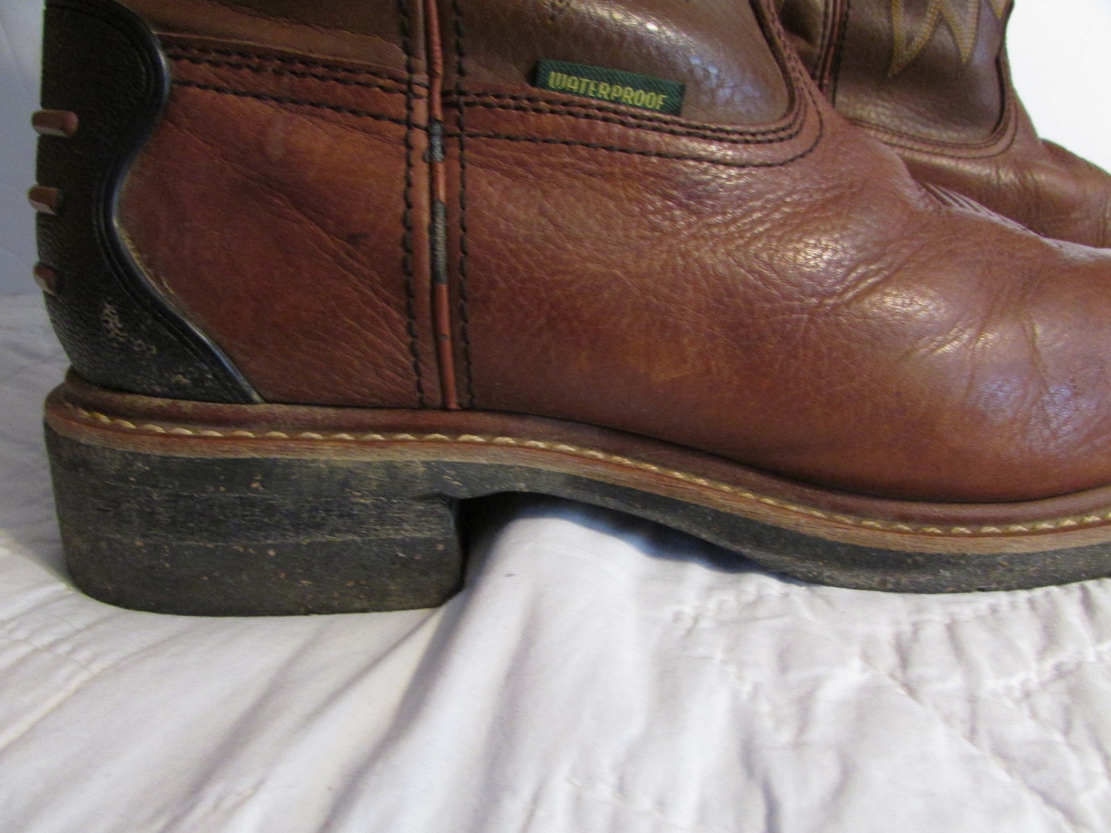 John Deere Ariat Western Boots JD4932 Pull On Mens 12W image 2