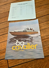 1969 Chris Craft Sales Brochure Cavalier W/Price List
