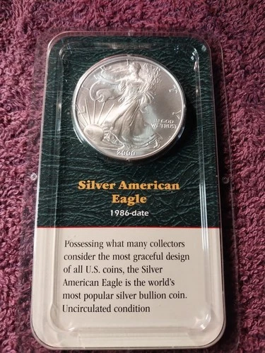 United States Silver Dollar, 2000 Bullion